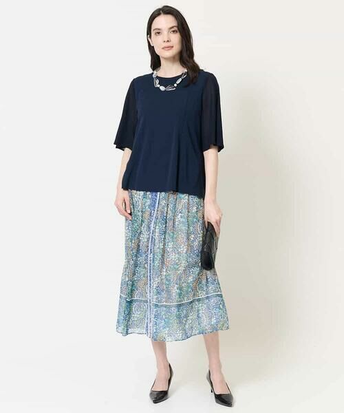 Maison de CINQ / メゾン ドゥ サンク カットソー | [接触冷感･吸汗速乾/アンサンブル対応]フレアスリーブカットソー | 詳細19