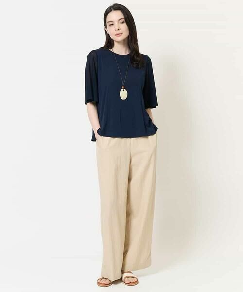 Maison de CINQ / メゾン ドゥ サンク カットソー | [接触冷感･吸汗速乾/アンサンブル対応]フレアスリーブカットソー | 詳細27