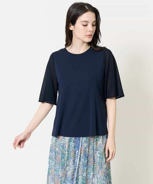 Maison de CINQ / メゾン ドゥ サンク カットソー | [接触冷感･吸汗速乾/アンサンブル対応]フレアスリーブカットソー | 詳細3