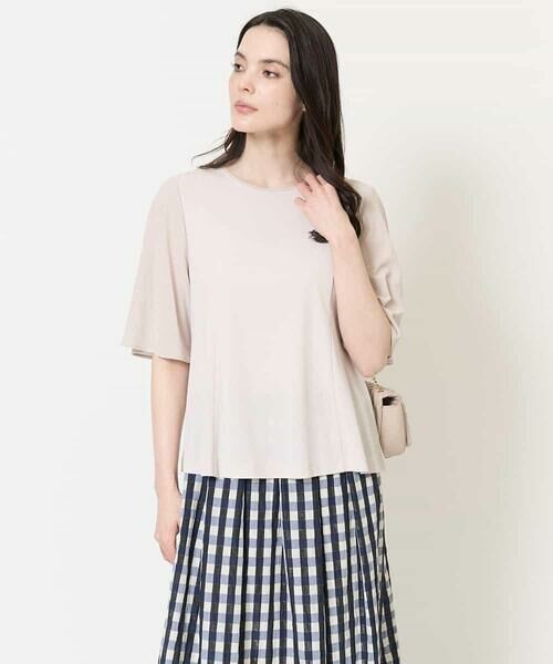 Maison de CINQ / メゾン ドゥ サンク カットソー | [接触冷感･吸汗速乾/アンサンブル対応]フレアスリーブカットソー | 詳細5