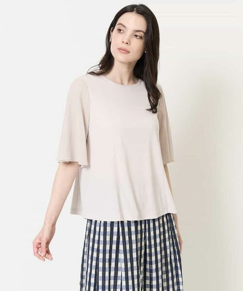 Maison de CINQ / メゾン ドゥ サンク カットソー | [接触冷感･吸汗速乾/アンサンブル対応]フレアスリーブカットソー | 詳細6