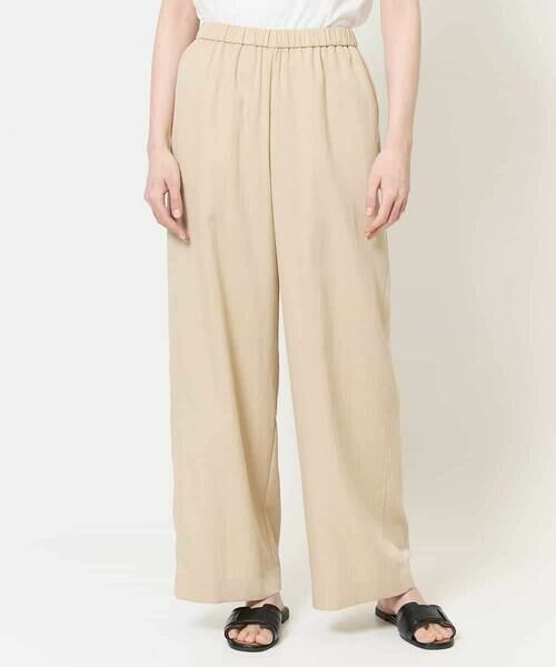 Maison de CINQ / メゾン ドゥ サンク チノ・ワークパンツ | [ウエスト総ゴム/接触冷感]ステッチデザインパンツ | 詳細1