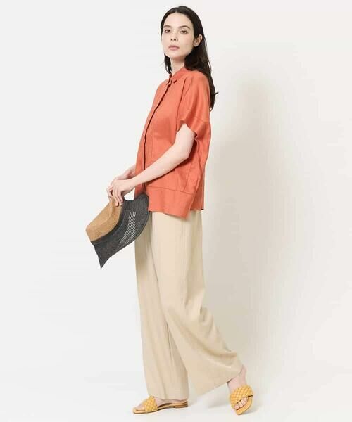 Maison de CINQ / メゾン ドゥ サンク チノ・ワークパンツ | [ウエスト総ゴム/接触冷感]ステッチデザインパンツ | 詳細14