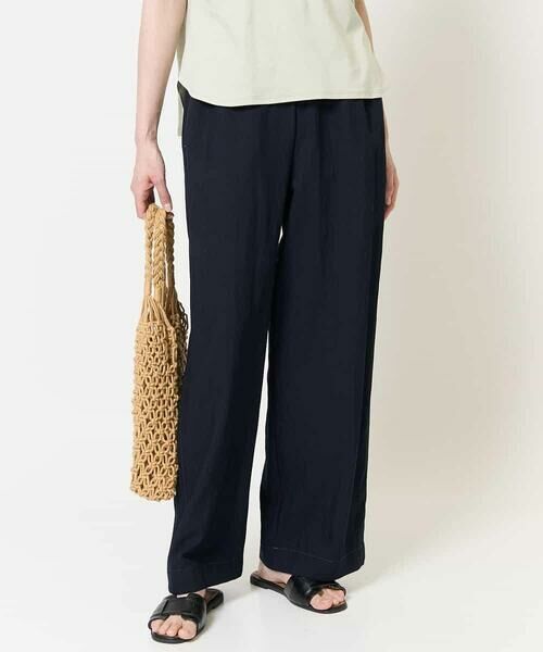 Maison de CINQ / メゾン ドゥ サンク チノ・ワークパンツ | [ウエスト総ゴム/接触冷感]ステッチデザインパンツ | 詳細2