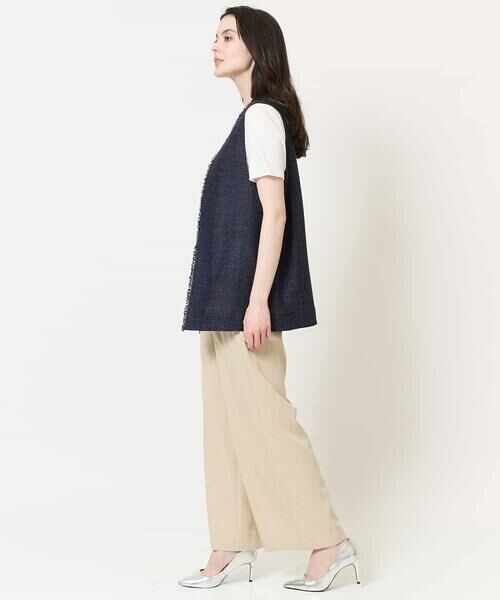 Maison de CINQ / メゾン ドゥ サンク チノ・ワークパンツ | [ウエスト総ゴム/接触冷感]ステッチデザインパンツ | 詳細22