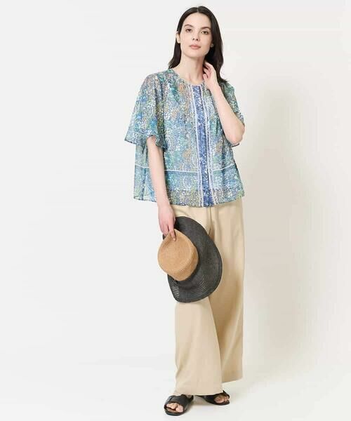 Maison de CINQ / メゾン ドゥ サンク チノ・ワークパンツ | [ウエスト総ゴム/接触冷感]ステッチデザインパンツ | 詳細26