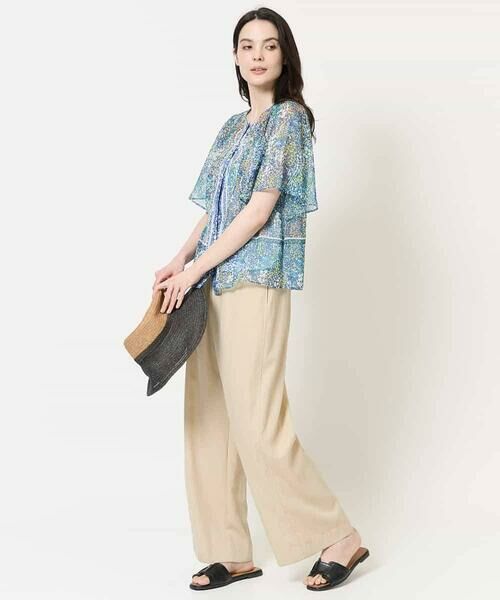 Maison de CINQ / メゾン ドゥ サンク チノ・ワークパンツ | [ウエスト総ゴム/接触冷感]ステッチデザインパンツ | 詳細27