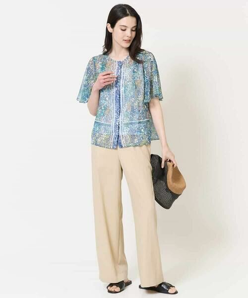 Maison de CINQ / メゾン ドゥ サンク チノ・ワークパンツ | [ウエスト総ゴム/接触冷感]ステッチデザインパンツ | 詳細28