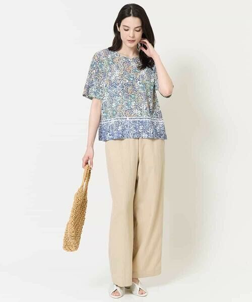 Maison de CINQ / メゾン ドゥ サンク チノ・ワークパンツ | [ウエスト総ゴム/接触冷感]ステッチデザインパンツ | 詳細29