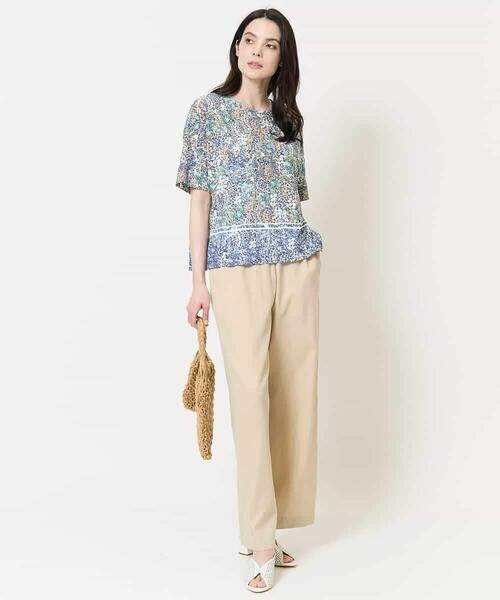 Maison de CINQ / メゾン ドゥ サンク チノ・ワークパンツ | [ウエスト総ゴム/接触冷感]ステッチデザインパンツ | 詳細30