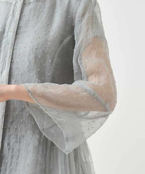 Maison de CINQ / メゾン ドゥ サンク シャツ・ブラウス | 【小さいサイズ】ドットジャカードシアーブラウス | 詳細10