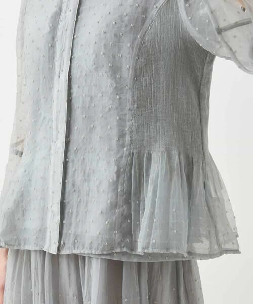 Maison de CINQ / メゾン ドゥ サンク シャツ・ブラウス | 【小さいサイズ】ドットジャカードシアーブラウス | 詳細11