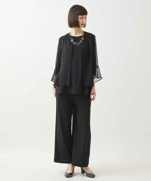 Maison de CINQ / メゾン ドゥ サンク シャツ・ブラウス | 【小さいサイズ】ドットジャカードシアーブラウス | 詳細14