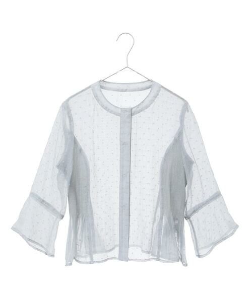 Maison de CINQ / メゾン ドゥ サンク シャツ・ブラウス | 【小さいサイズ】ドットジャカードシアーブラウス | 詳細16