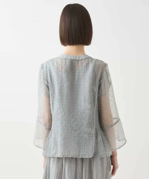 Maison de CINQ / メゾン ドゥ サンク シャツ・ブラウス | 【小さいサイズ】ドットジャカードシアーブラウス | 詳細6