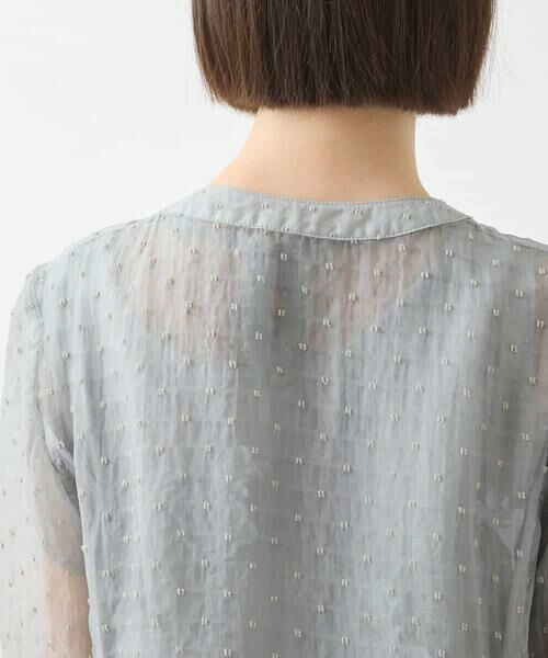 Maison de CINQ / メゾン ドゥ サンク シャツ・ブラウス | 【小さいサイズ】ドットジャカードシアーブラウス | 詳細9