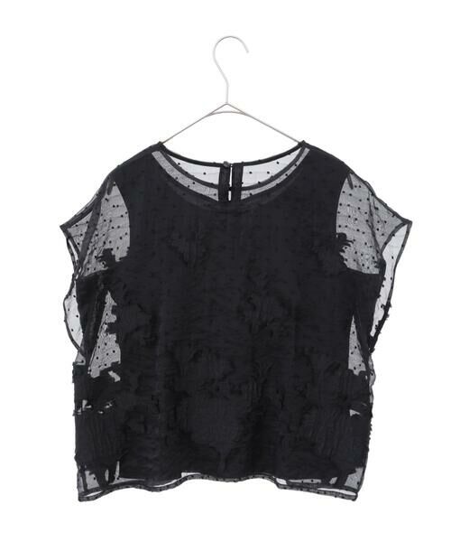 Maison de CINQ / メゾン ドゥ サンク シャツ・ブラウス | 【小さいサイズ】ドットフラワージャカードブラウス | 詳細11