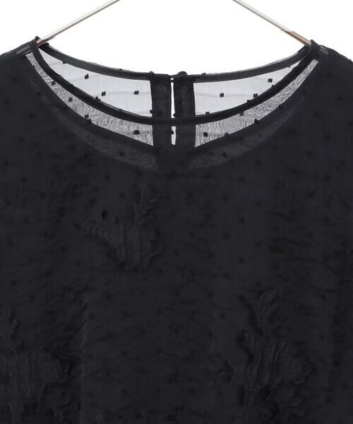 Maison de CINQ / メゾン ドゥ サンク シャツ・ブラウス | 【小さいサイズ】ドットフラワージャカードブラウス | 詳細12