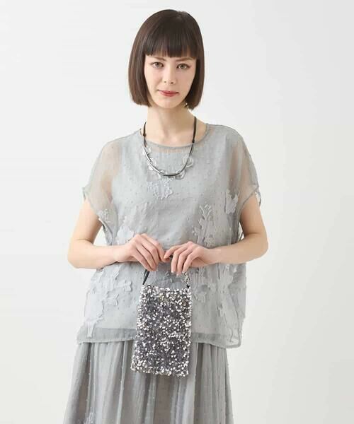 Maison de CINQ / メゾン ドゥ サンク シャツ・ブラウス | 【小さいサイズ】ドットフラワージャカードブラウス | 詳細18