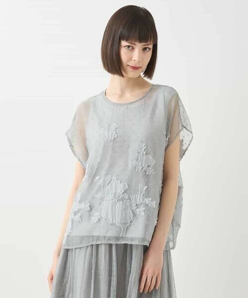 Maison de CINQ / メゾン ドゥ サンク シャツ・ブラウス | 【小さいサイズ】ドットフラワージャカードブラウス | 詳細20