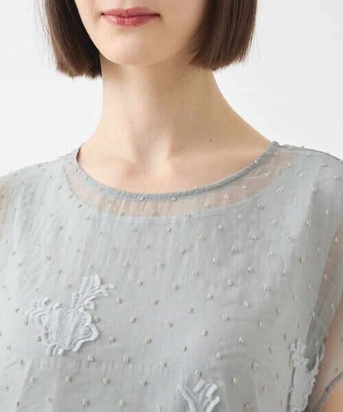 Maison de CINQ / メゾン ドゥ サンク シャツ・ブラウス | 【小さいサイズ】ドットフラワージャカードブラウス | 詳細24