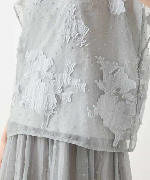 Maison de CINQ / メゾン ドゥ サンク シャツ・ブラウス | 【小さいサイズ】ドットフラワージャカードブラウス | 詳細27