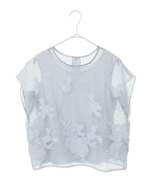 Maison de CINQ / メゾン ドゥ サンク シャツ・ブラウス | 【小さいサイズ】ドットフラワージャカードブラウス | 詳細9