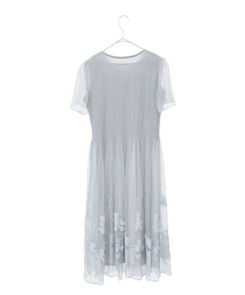 Maison de CINQ / メゾン ドゥ サンク ロング・マキシ丈ワンピース | 【小さいサイズ】ドットフラワーシャーリング切り替えワンピース | 詳細23