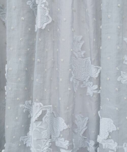 Maison de CINQ / メゾン ドゥ サンク ロング・マキシ丈ワンピース | 【小さいサイズ】ドットフラワーシャーリング切り替えワンピース | 詳細27