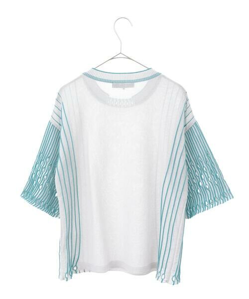 Maison de CINQ / メゾン ドゥ サンク ニット・セーター | 【小さいサイズ/洗える】ペーパーヤーンデザインニットプルオーバー | 詳細18