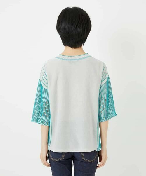 Maison de CINQ / メゾン ドゥ サンク ニット・セーター | 【小さいサイズ/洗える】ペーパーヤーンデザインニットプルオーバー | 詳細6