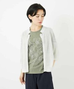 Maison de CINQ / メゾン ドゥ サンク カーディガン・ボレロ | 【小さいサイズ/洗える】ボリュームスリーブニットカーディガン