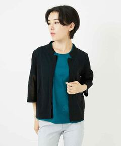 Maison de CINQ / メゾン ドゥ サンク カーディガン・ボレロ | 【小さいサイズ/洗える】ボリュームスリーブニットカーディガン