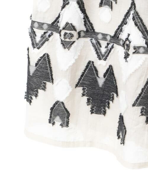 Maison de CINQ / メゾン ドゥ サンク ロング・マキシ丈スカート | 【小さいサイズ】エスニックモチーフシャーリングスカート | 詳細17