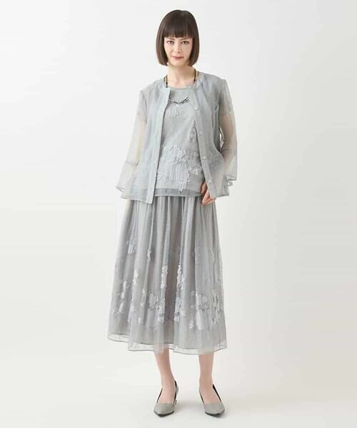 Maison de CINQ / メゾン ドゥ サンク ロング・マキシ丈スカート | 【小さいサイズ】ドットフラワーシャーリングスカート | 詳細10