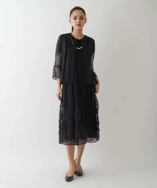 Maison de CINQ / メゾン ドゥ サンク ロング・マキシ丈スカート | 【小さいサイズ】ドットフラワーシャーリングスカート | 詳細17