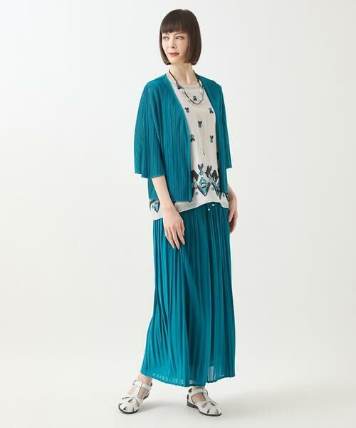 Maison de CINQ / メゾン ドゥ サンク カーディガン・ボレロ | 【小さいサイズ/接触冷感/セットアップ対応】ランダムプリーツショートカーディガン | 詳細11