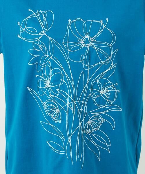 Maison de CINQ / メゾン ドゥ サンク カットソー | 【小さいサイズ】ステッチ刺繍デザインTシャツ | 詳細14