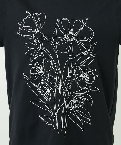 Maison de CINQ / メゾン ドゥ サンク カットソー | 【小さいサイズ】ステッチ刺繍デザインTシャツ | 詳細20