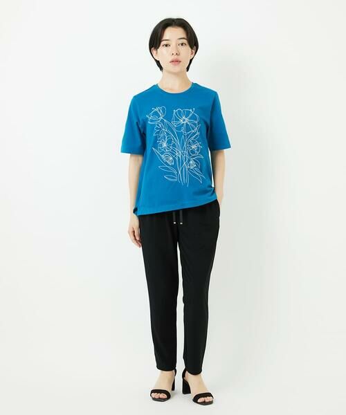 セール】 【小さいサイズ】ステッチ刺繍デザインTシャツ