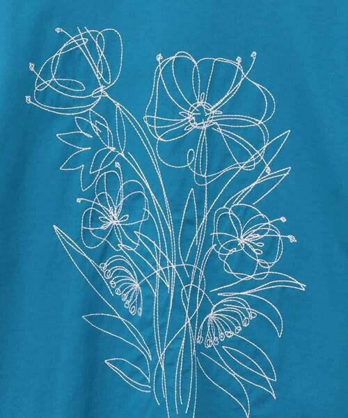 Maison de CINQ / メゾン ドゥ サンク カットソー | 【小さいサイズ】ステッチ刺繍デザインTシャツ | 詳細3