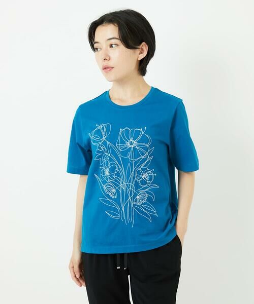 Maison de CINQ / メゾン ドゥ サンク カットソー | 【小さいサイズ】ステッチ刺繍デザインTシャツ | 詳細5