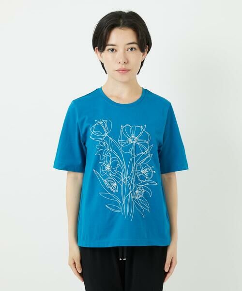 Maison de CINQ / メゾン ドゥ サンク カットソー | 【小さいサイズ】ステッチ刺繍デザインTシャツ | 詳細8