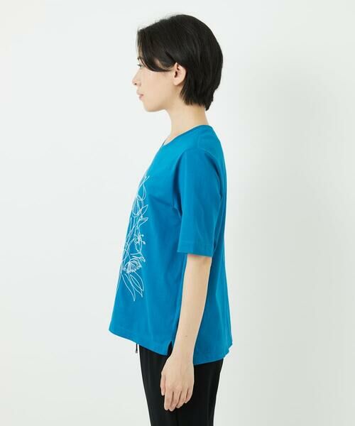 Maison de CINQ / メゾン ドゥ サンク カットソー | 【小さいサイズ】ステッチ刺繍デザインTシャツ | 詳細9