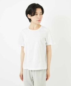 Maison de CINQ / メゾン ドゥ サンク カットソー | 【小さいサイズ】カーブ切り替えコットンカットソー