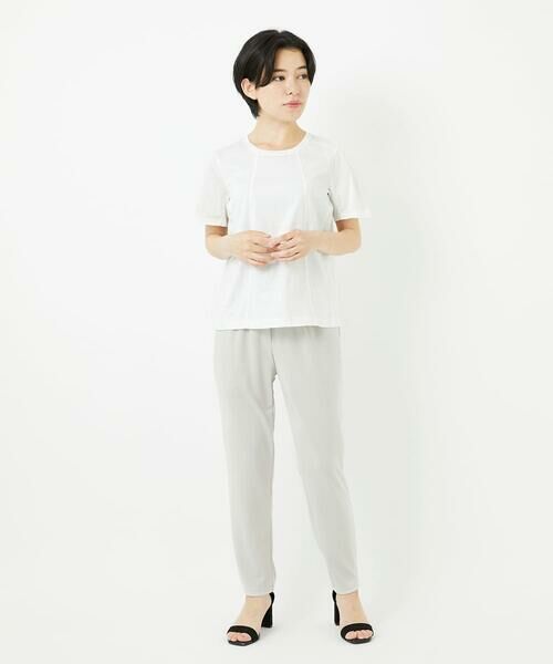 Maison de CINQ / メゾン ドゥ サンク カットソー | 【小さいサイズ】カーブ切り替えコットンカットソー | 詳細19