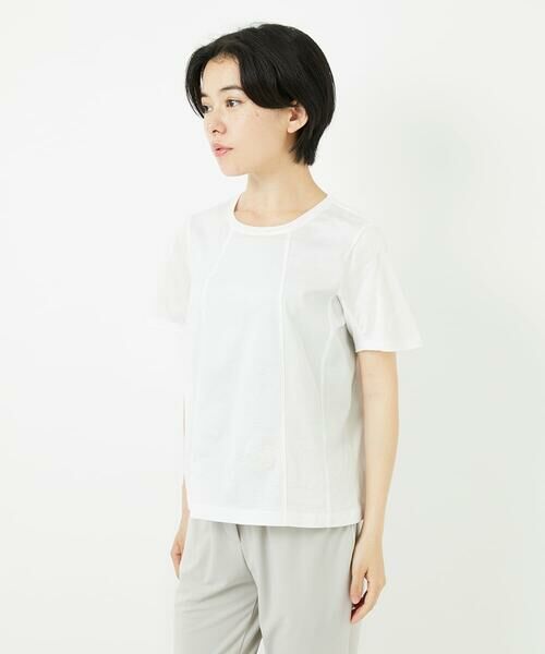 Maison de CINQ / メゾン ドゥ サンク カットソー | 【小さいサイズ】カーブ切り替えコットンカットソー | 詳細2