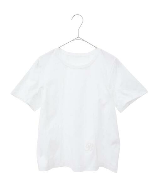 Maison de CINQ / メゾン ドゥ サンク カットソー | 【小さいサイズ】カーブ切り替えコットンカットソー | 詳細24