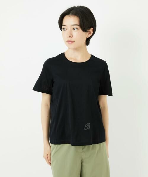 Maison de CINQ / メゾン ドゥ サンク カットソー | 【小さいサイズ】カーブ切り替えコットンカットソー | 詳細3