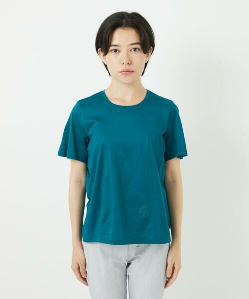 Maison de CINQ / メゾン ドゥ サンク カットソー | 【小さいサイズ】カーブ切り替えコットンカットソー | 詳細5